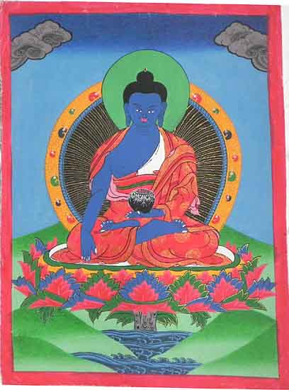 Medizin Buddha Thangka